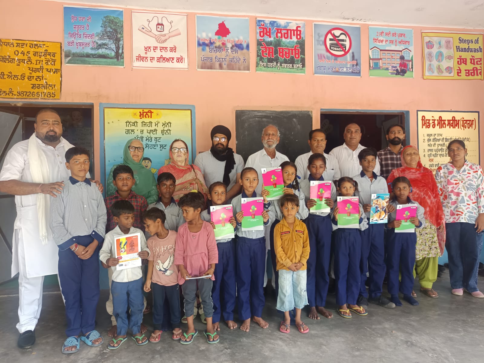 Dr. Ambedkar Welfare Society Goleen distributed stationery to children